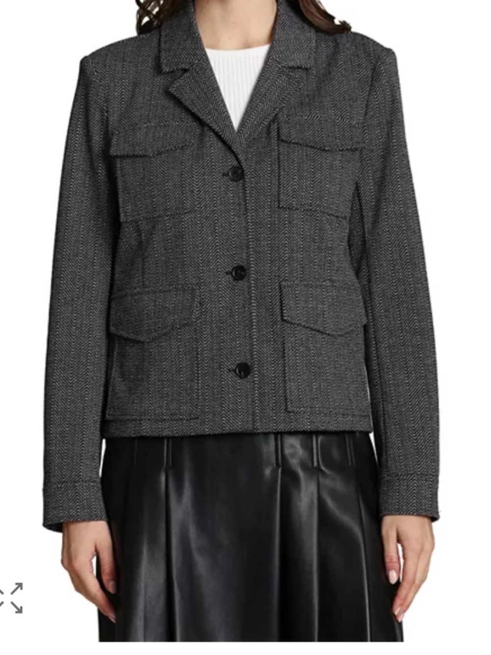 NWT Bagatelle
Notch Collar Knit Jacquard Jacket (size XL) - Picture 3 of 10